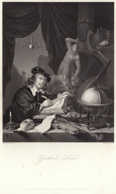 Gerrit Douの肖像 作： ヘラルト・ドウ